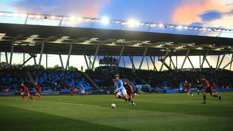 FORWARD MARCH: Felix Nemcha looks to start another City attack