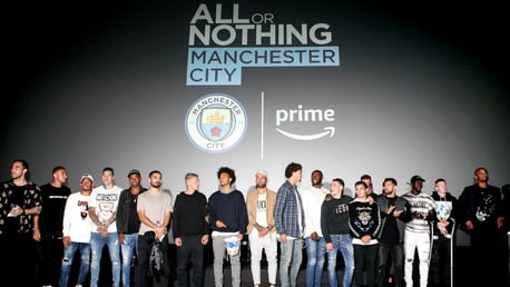 ALL OR NOTHING: City enjoyed a premiere of the eight-part series' first episode at Manchester Printworks