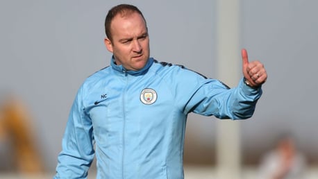 THUMBS UP: Nick Cushing's Manchester City side are going to Wembley!