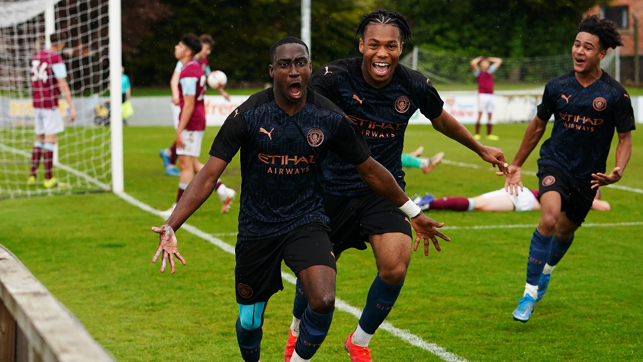 GET IN: Carlos Borges celebrates after netting the all-important winner