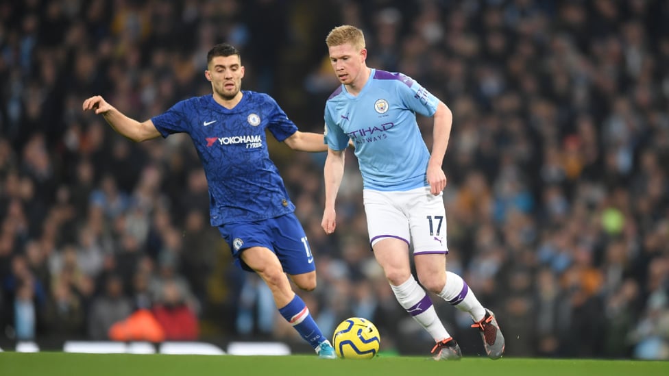 BELGIAN BLUE : Kevin De Bruyne impresses once again against his former Club