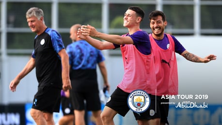 PHIL GOOD: Phil Foden joined up with the squad in Hong Kong
