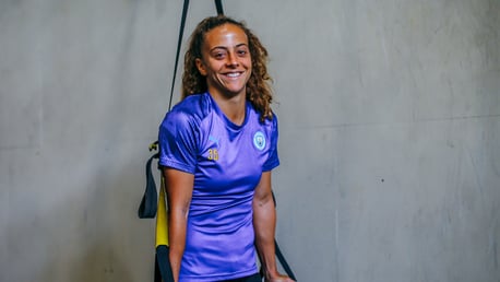 MERRY MATILDE: New recruit Matilde Fidalgo is settling in well on and off the pitch