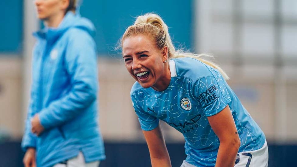 LOL: : ...which Alex Greenwood finds funny!