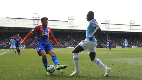 ACTION SHOT: Benjamin Mendy running down that left wing...