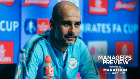 PEP TALK: The boss is ready for this weekend's FA Cup quarter-final at Swansea 