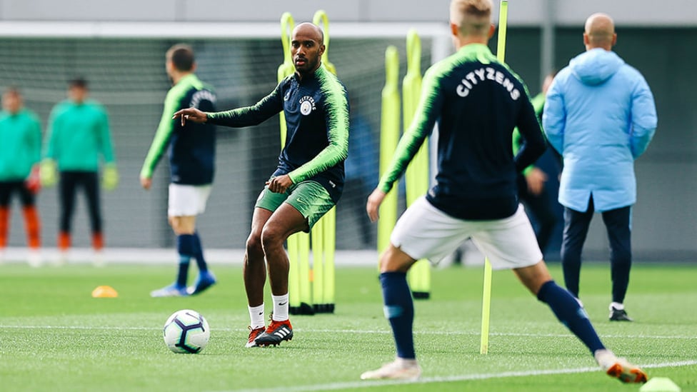 ABSOLUTELY FAB : Fabian Delph is in the thick of the action