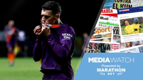 OXFORD BLUE: Phil Foden celebrates after registering his first goal for Manchester City at Oxford in the Carabao Cup