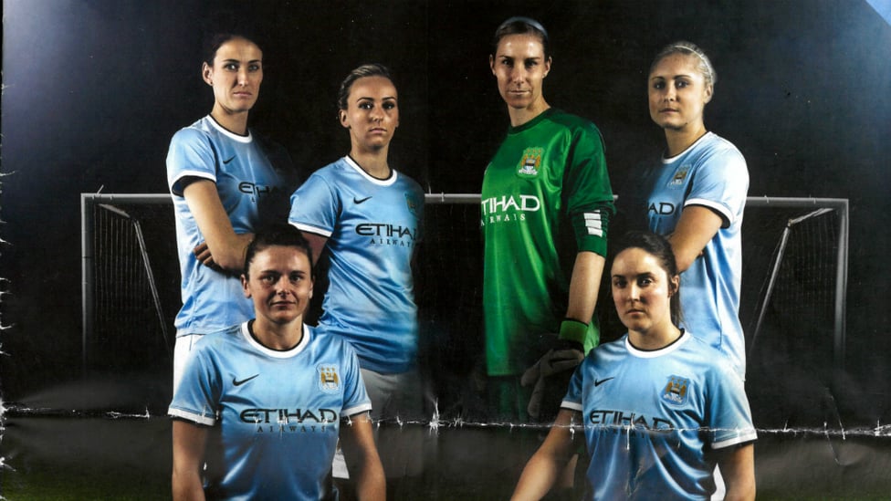 NEW BEGINNINGS : The Club rebranded to 'Manchester City Women' in 2014, set to become fully professional. A number of England internationals joined the ranks, including captain Steph Houghton