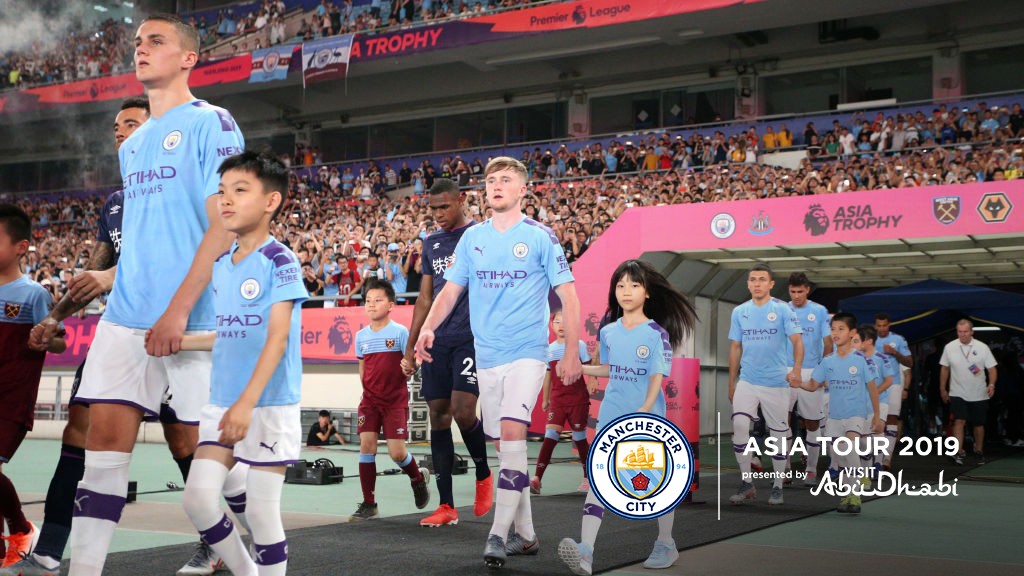 WALKING TALL: Tommy Doyle made his debut against West Ham United in Nanjing.