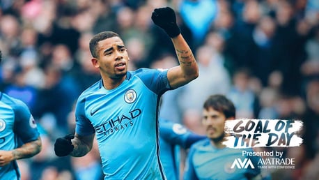 Goal of the day: Gabriel Jesus v Swansea 2016/17