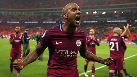 YES: Fabian Delph can't hide his delight