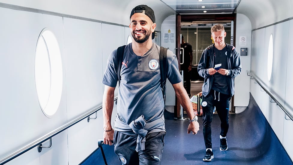 Riyad and Oleks head to the plane