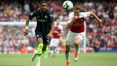 MAHREZ: This guy came close to scoring his first City goal in the opening half.