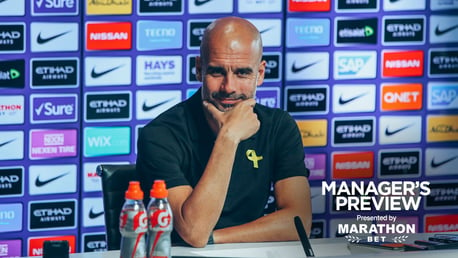 PREVIEW: Pep speaks to the media ahead of City's home game against Huddersfield.