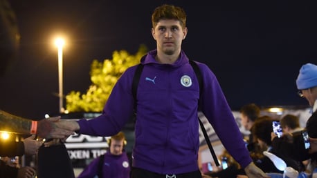 READY: Game face on for John Stones.