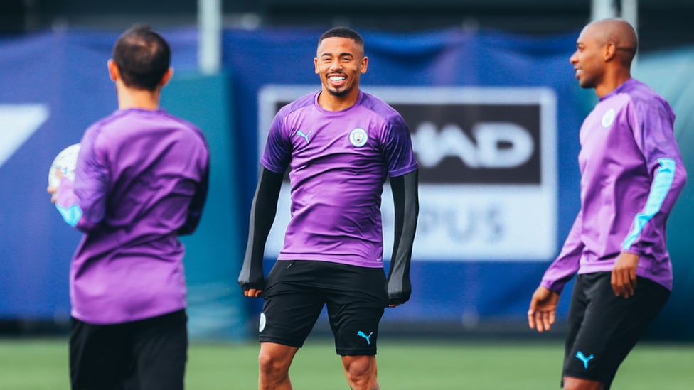 CENTRE OF ATTENTION : Gabriel Jesus looks primed and ready for action!