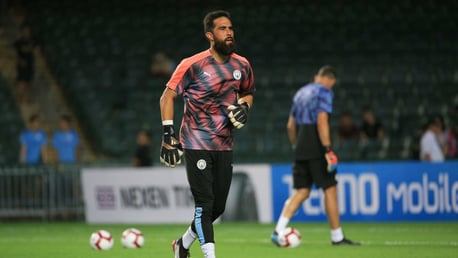 BACK ON TRACK: Claudio Bravo is set to feature in the Community Shield on Sunday