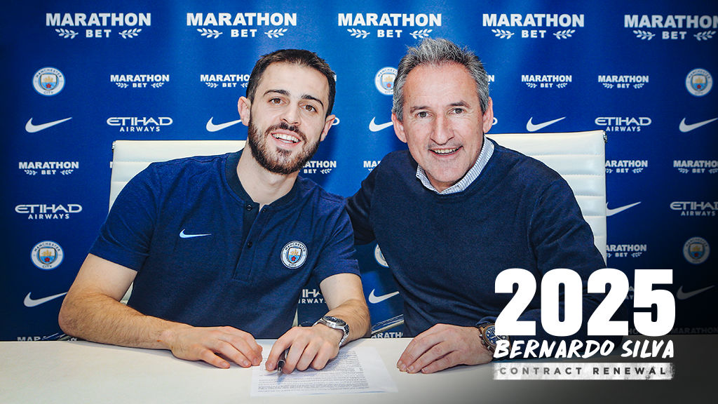 2025: Bernardo Silva has signed a new Manchester City contract 