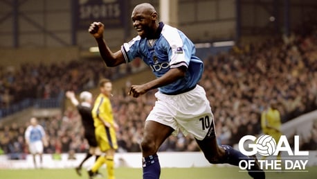 GREAT GOATER: A stunning volley to against Charlton from Shaun Goater