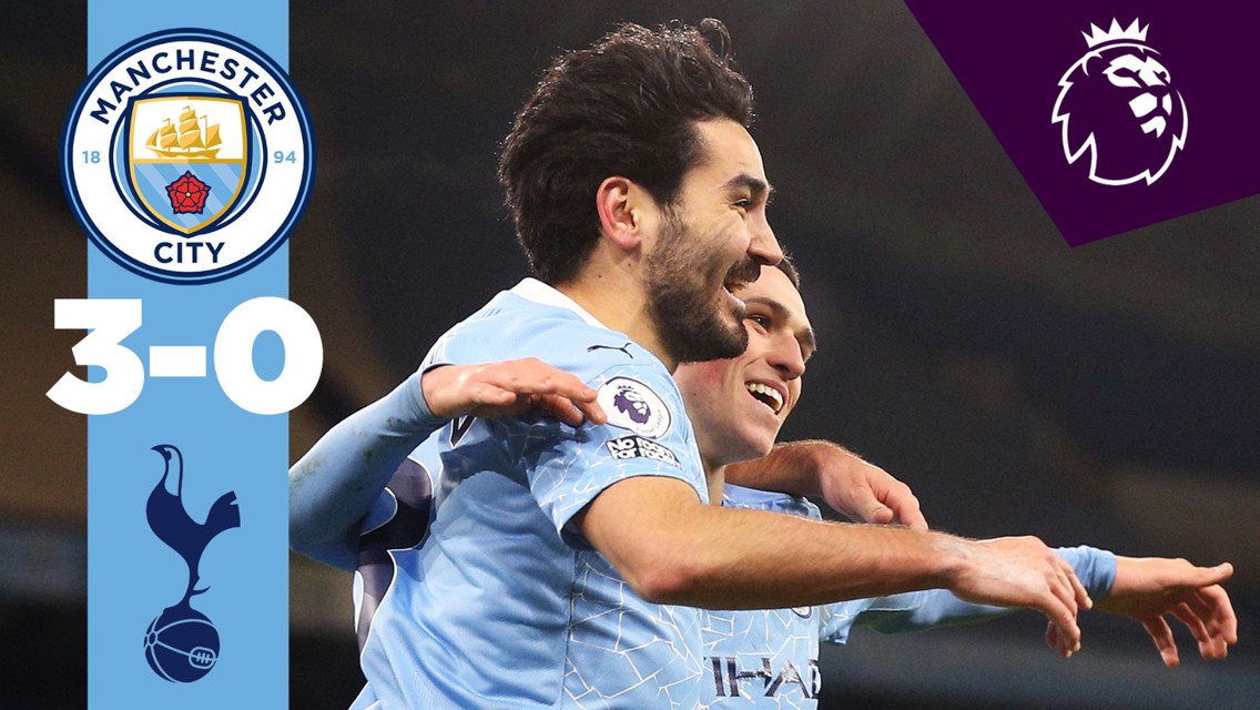 City 3-0 Spurs: resumen breve