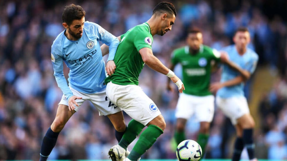 BATTLER : Bernardo harries and hustles to reclaim possession