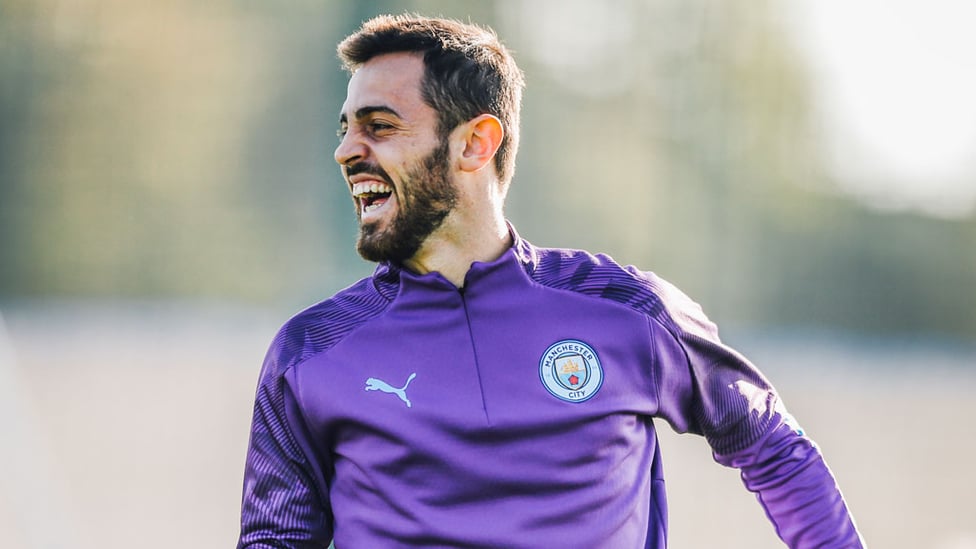 SILVA LININGS : Bernardo's enjoying himself in the sun!