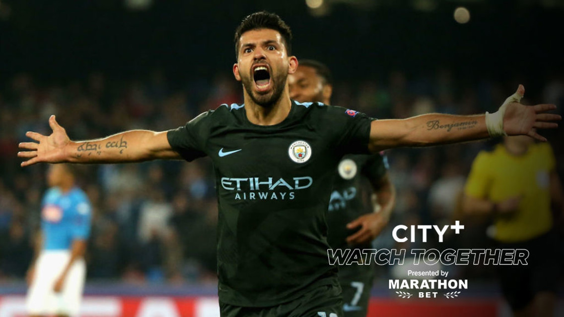 City + Watch Together: Kun joins us for a special night at Napoli!