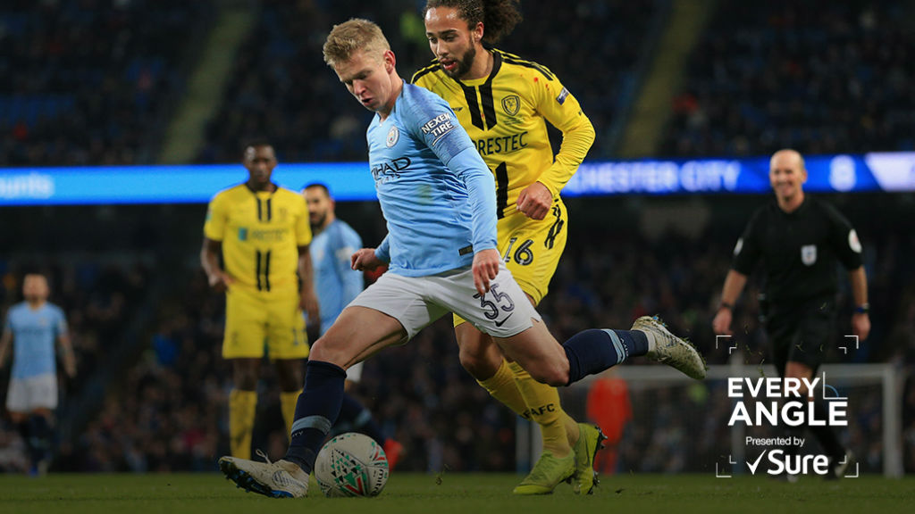 EVERY ANGLE: Zinchenko v Burton Albion.