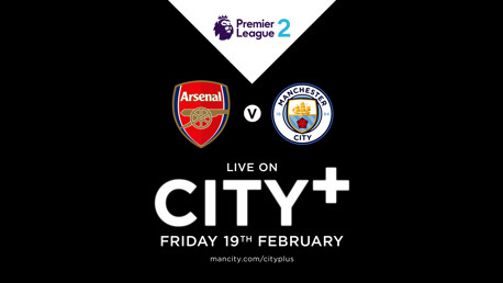 Watch EDS away at Arsenal on CITY+