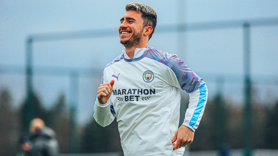 SMILES BETTER : It's great to see Aymeric Laporte back in business on the training field