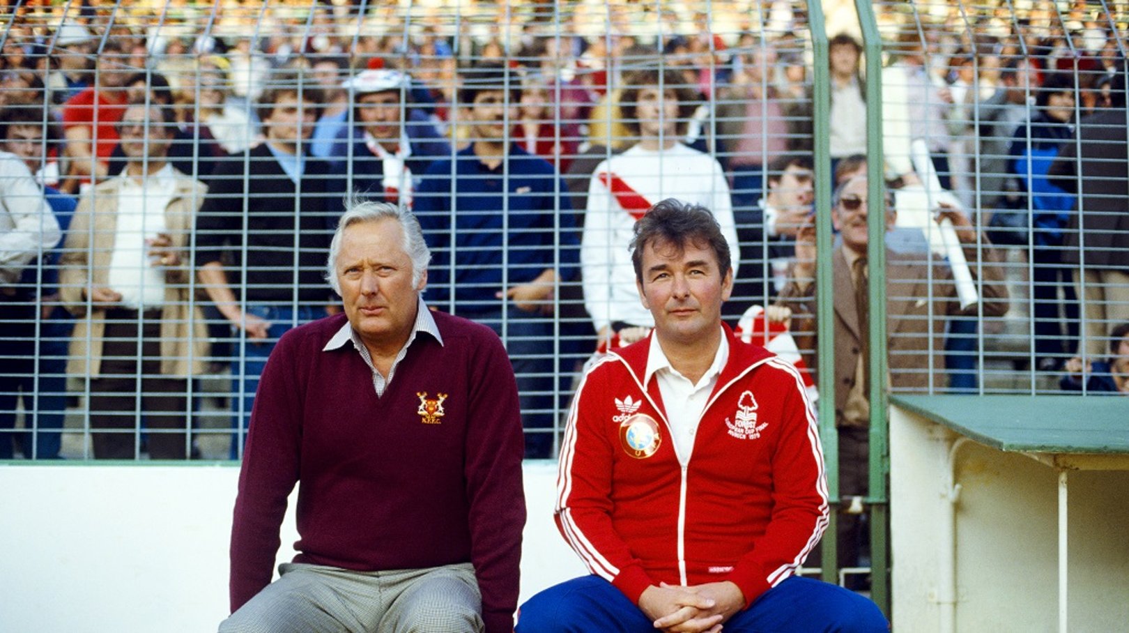 LEGENDARY TEAM: Peter Taylor (left) alongside the greatest manager England never had - Brian Cloiugh