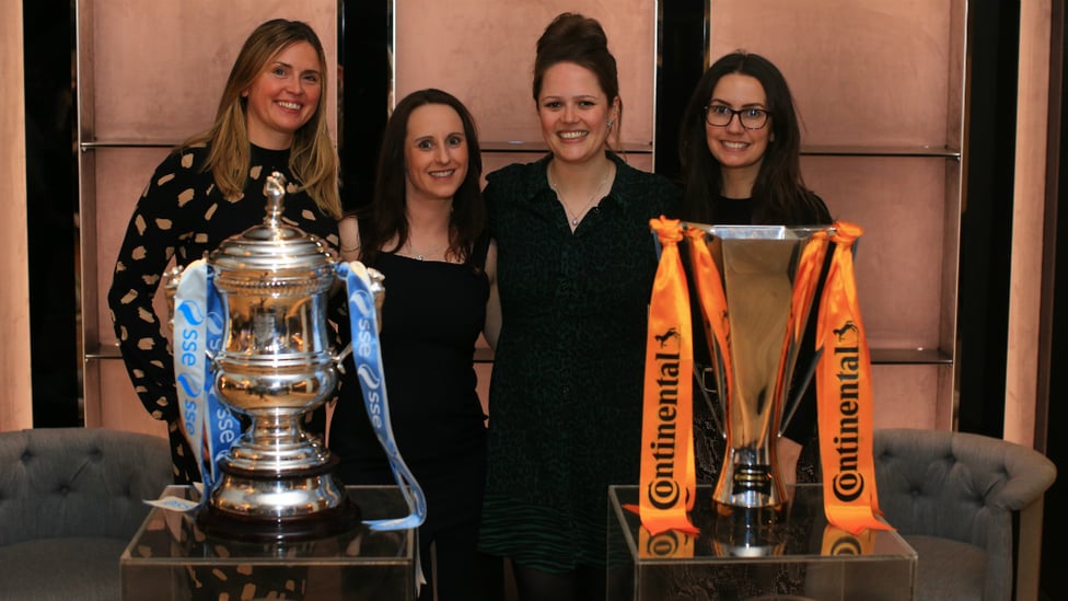 DOUBLE DELIGHT : The FA Cup and Continental Cup were special guests!