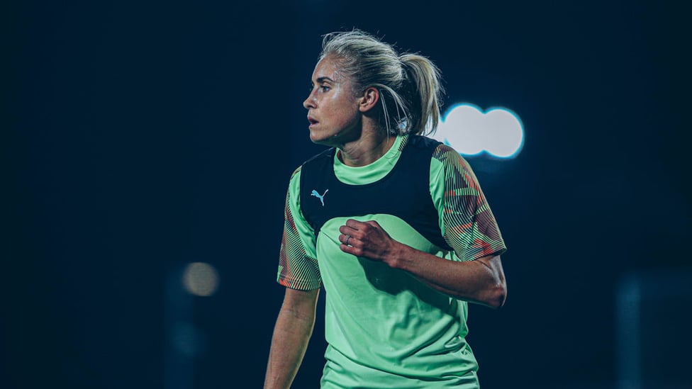 CAPTAIN MARVEL : Skipper Steph Houghton looks up for the challenge