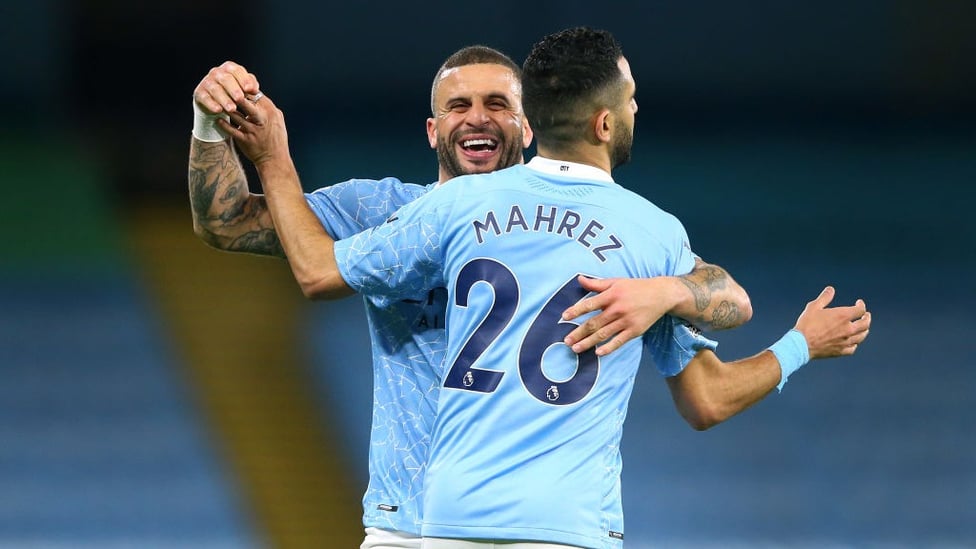 SCORING SENSATION: Kyle Walker enjoyed that one!