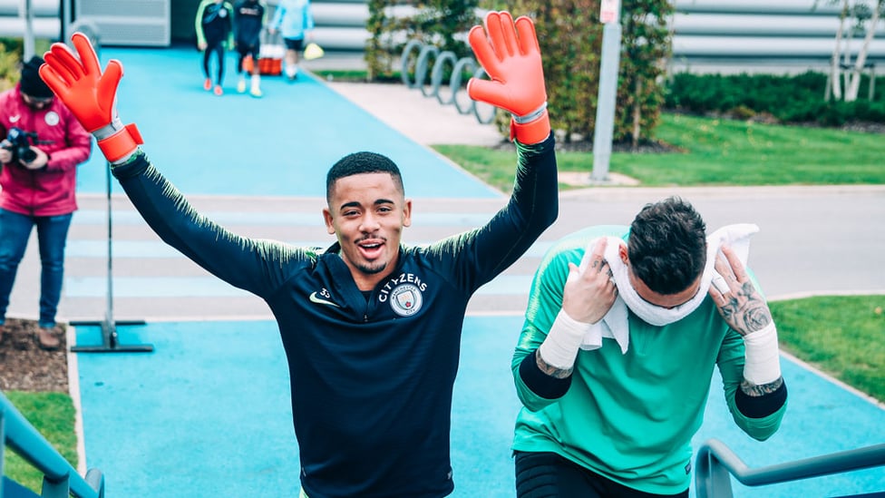 JOKERS : Looks like Ederson and Gabriel Jesus have switched roles!