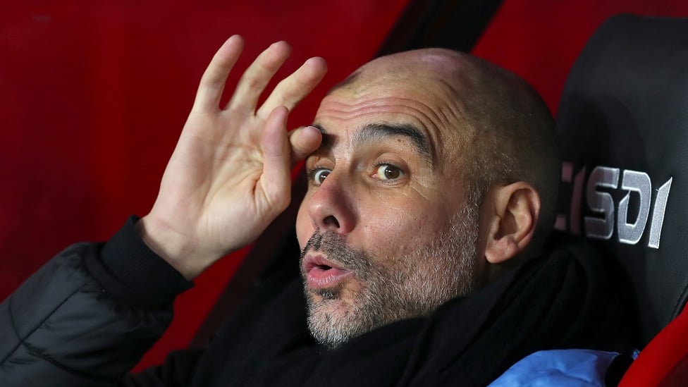 PEP : The boss looks surprised by something....