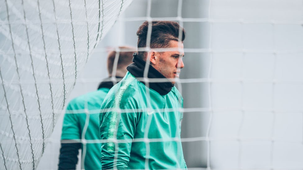 NET GAIN : Ederson will be aiming to maintain his superb form at Stamford Bridge