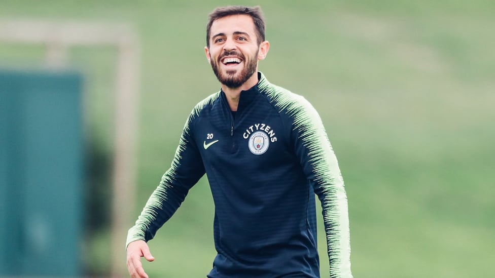 BERNARDO : Smiling from ear to ear in training!