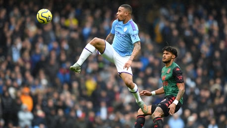 FLYING LEAP: Gabriel Jesus reaches new heights