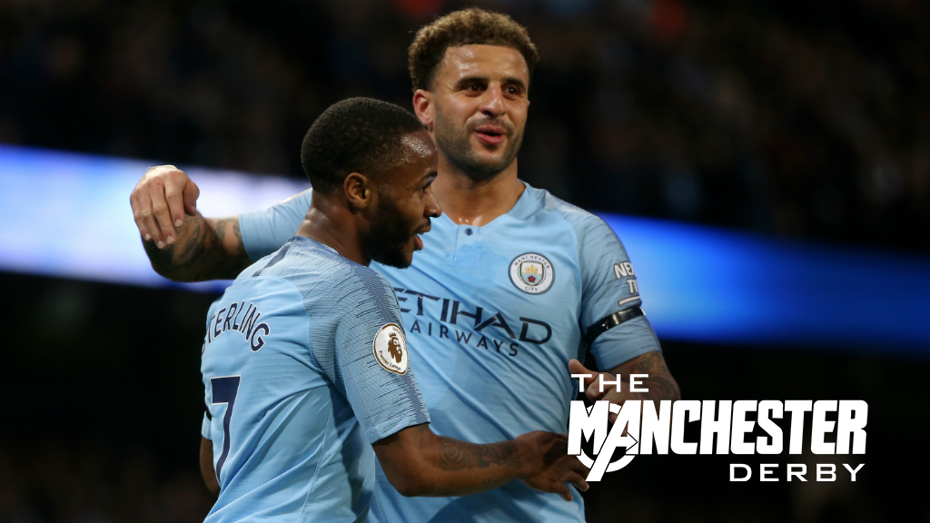 DERBY DAY: Kyle Walker and Raheem Sterling preview the Manchester Derby