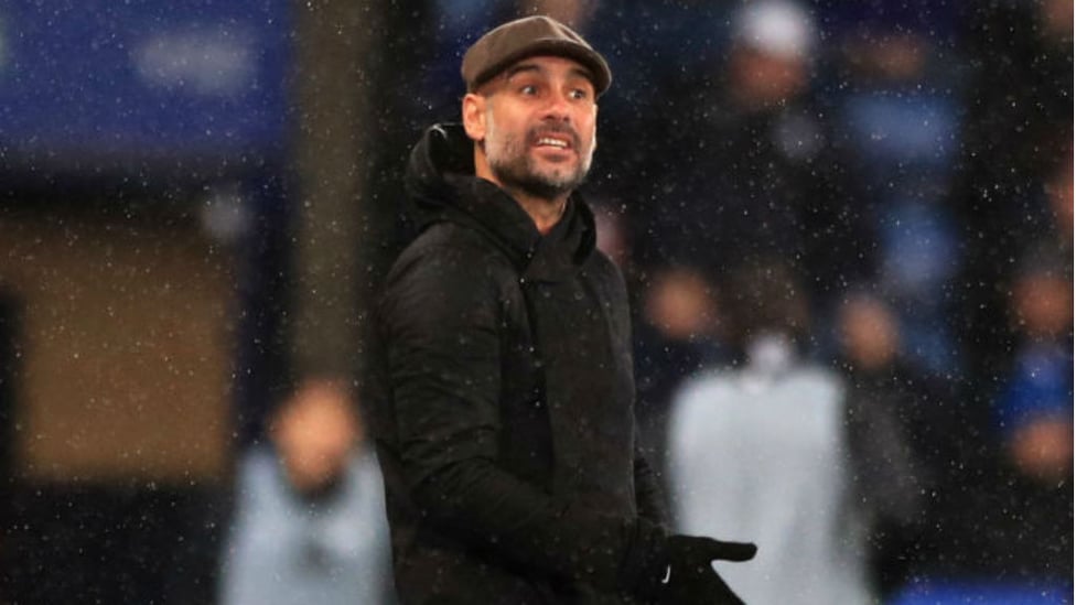 GUIDING VOICE : Pep Guardiola urges City on