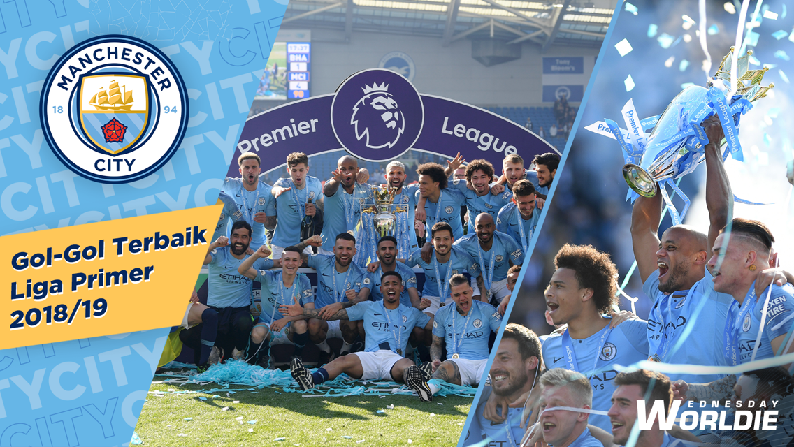 Gol-gol di 8 Trofi Utama di bawah Pep l 18/19 EPL