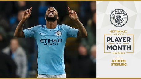 Etihad Player of the Month: Raheem Sterling