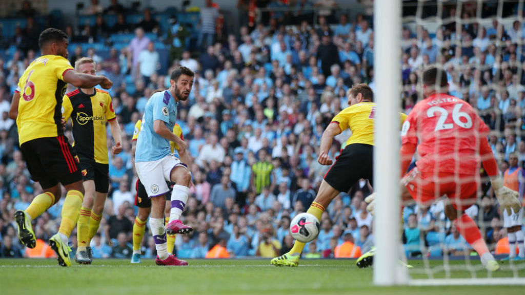 SIX AND THE CITY: Bernardo nets his second and our sixth goal early in the second half