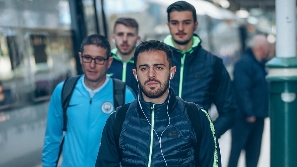 CENTRE OF ATTENTION : Bernardo Silva looks ready for action