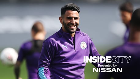 WELCOME BACK: Riyad Mahrez has returned to training ahead of the new season.