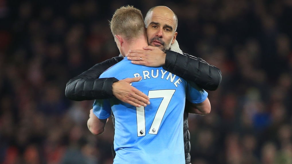 'De Bruyne world's best' says Pep