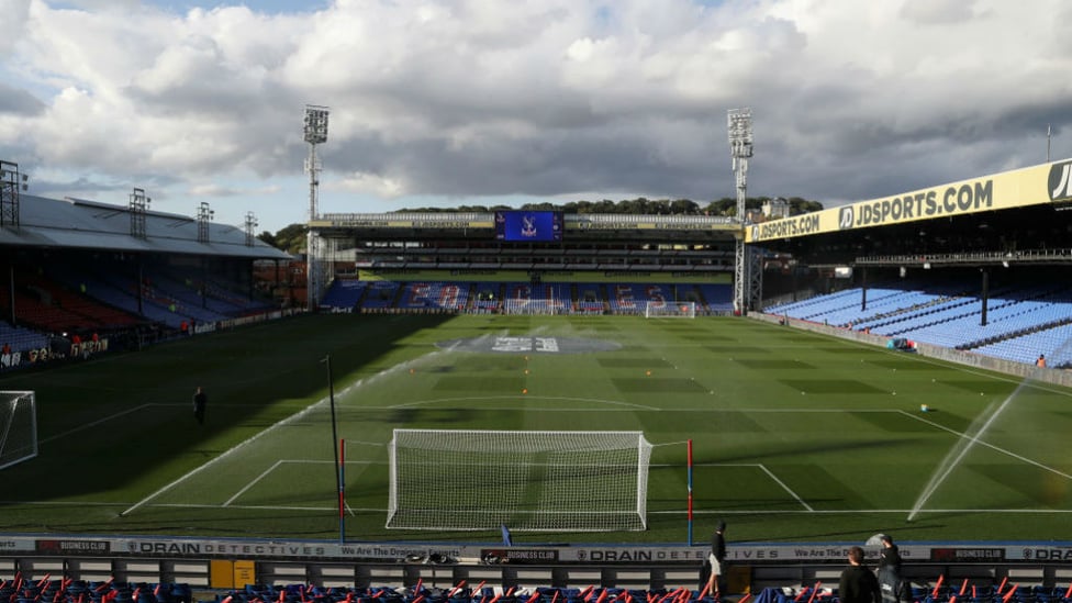 CALM BEFORE THE STORM : The pitch looking in fine condition prior to kick off.