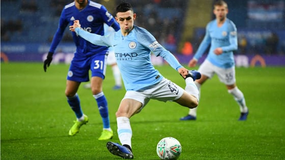 TEEN SPIRIT: Phil Foden peppers in a stinging shot as City turn up the pressure